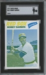 1977 Topps #617 Bobby Darwin 9 card progressive proof.